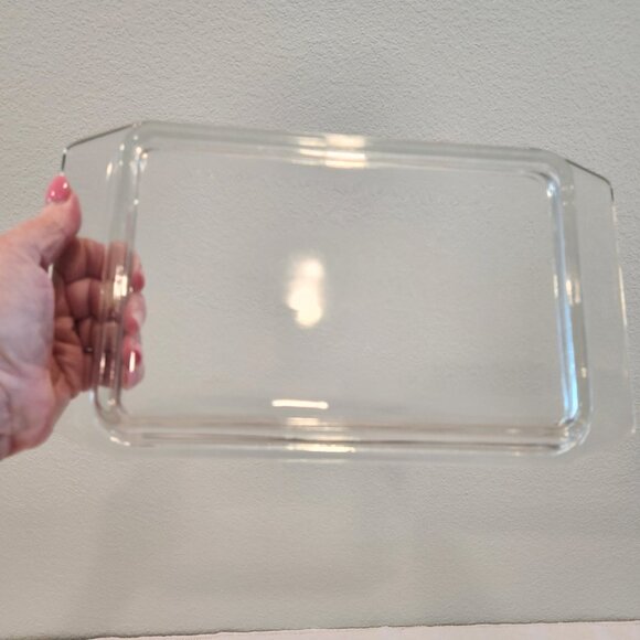 Vintage JAJ Pyrex Yellow Daisy 548/2161 Shallow Space Saver Casserole Dish wLid - Picture 9 of 9